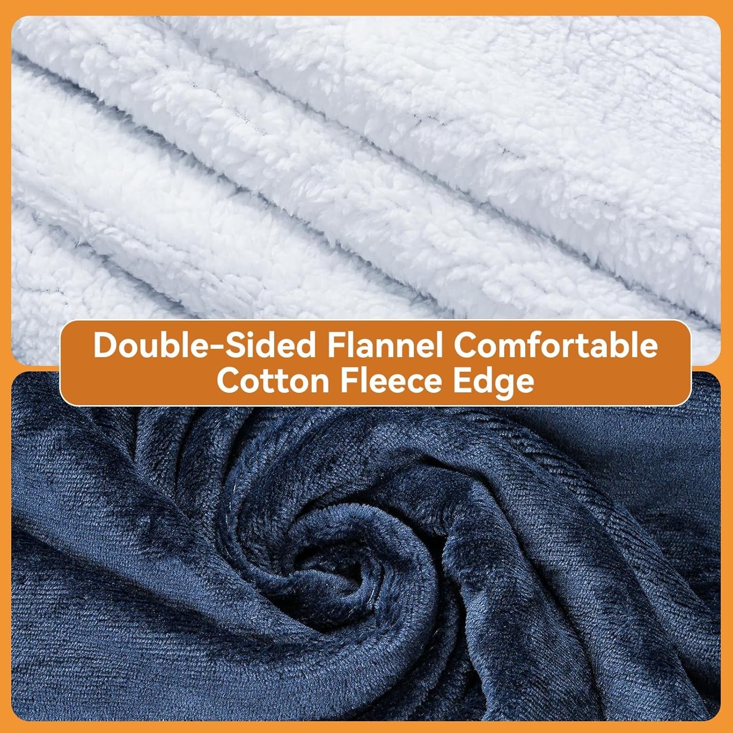 Electric Heated Throw Blanket 200x180cm Blue Auto Shut Off 10 Heat Levels
