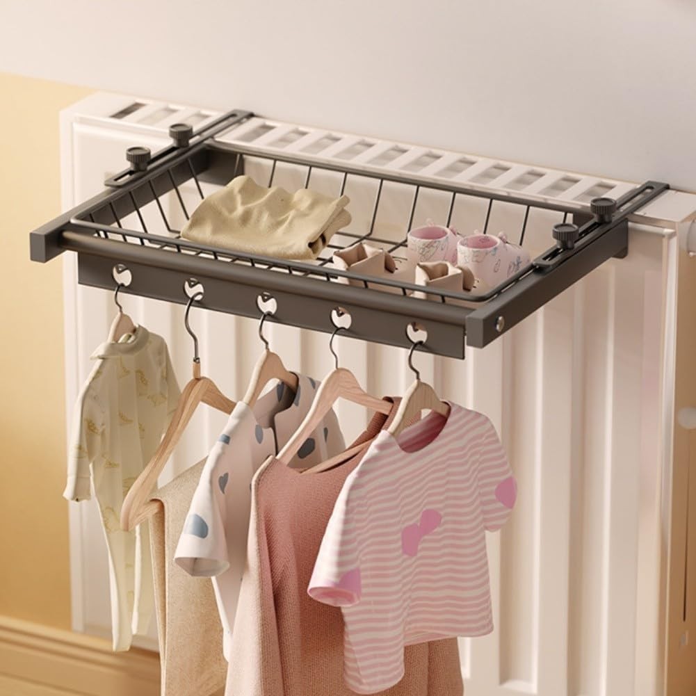Adjustable Radiator Clothes Airer – High Load Drying Rack for Indoor Laundry
