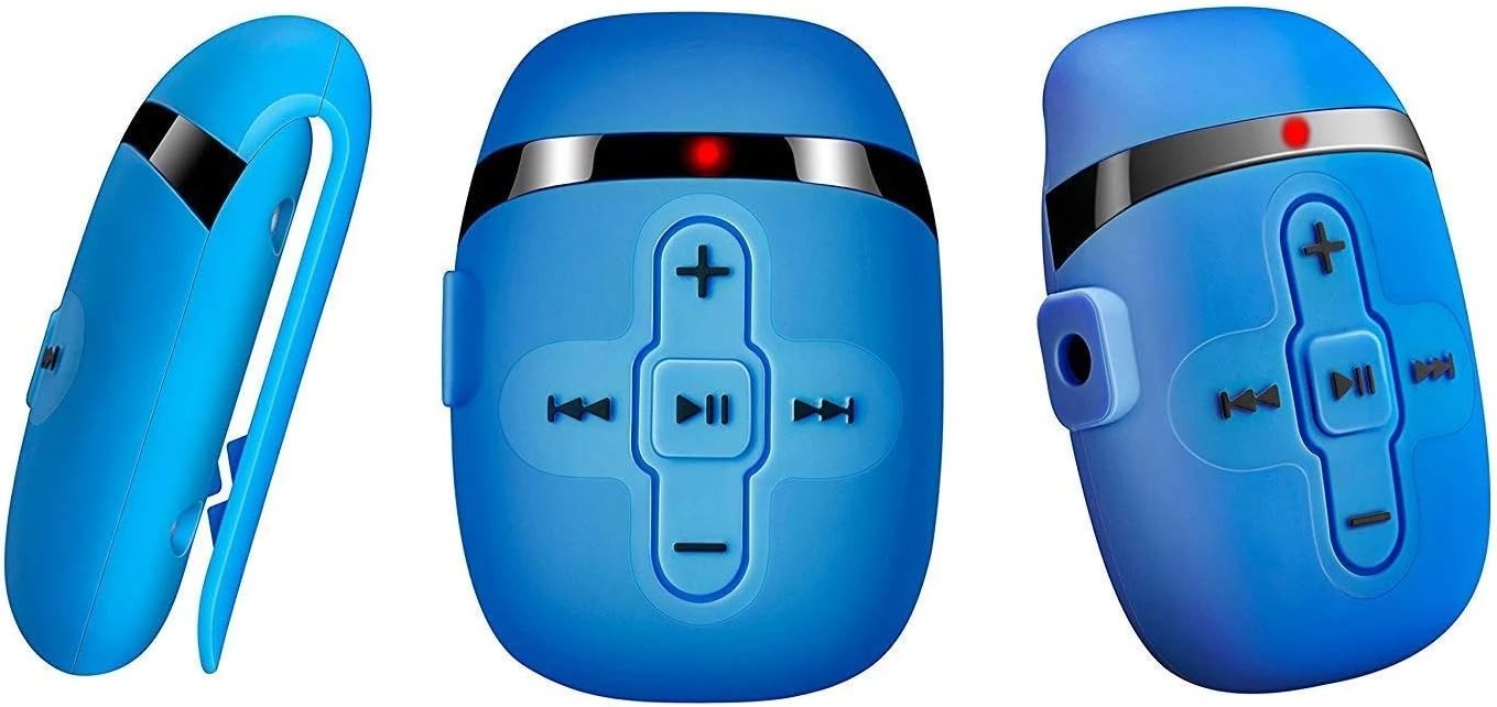 Waterproof 8GB MP3 Player for Swimming Underwater Headphones Blue