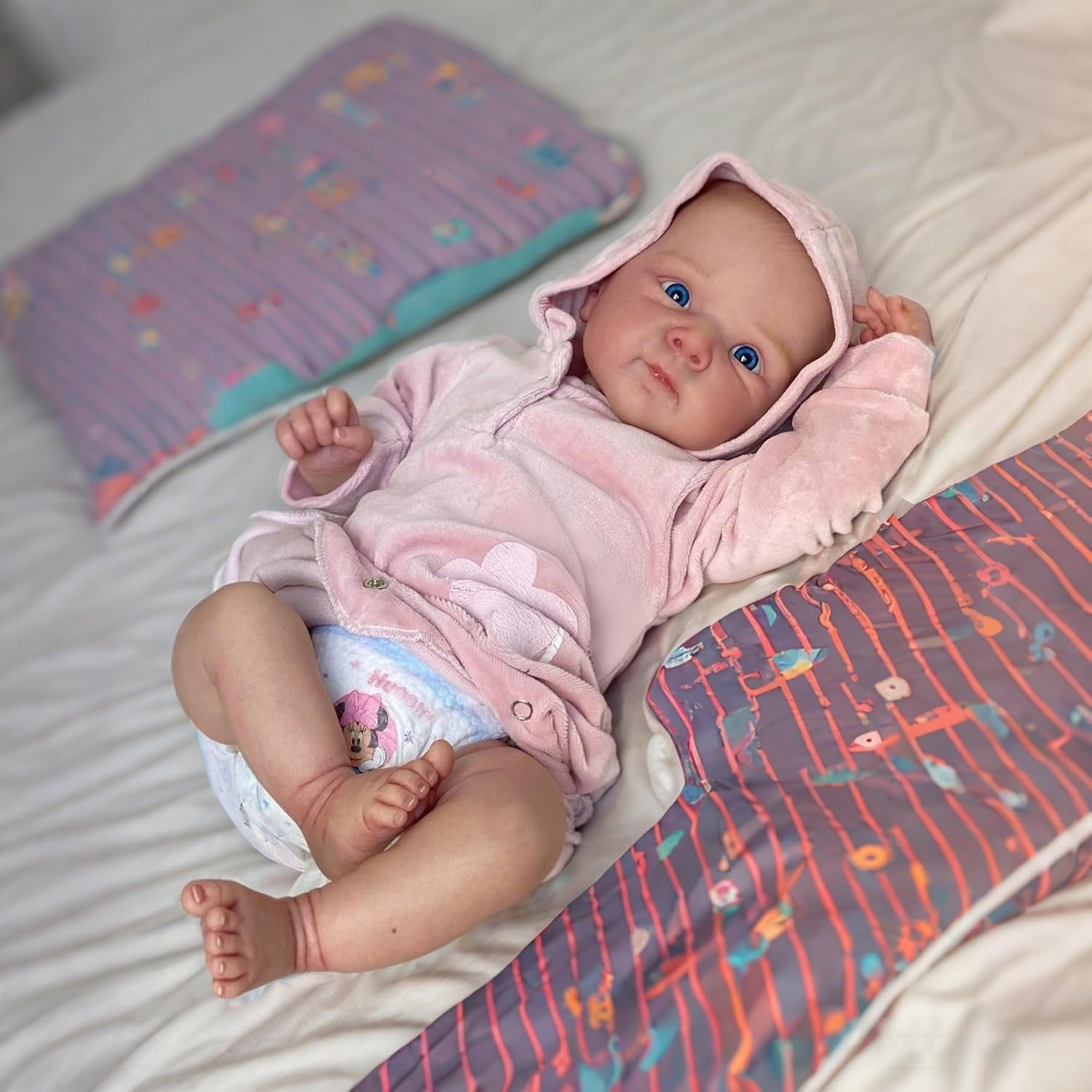 18in Reborn Baby Doll Girl Soft Vinyl Bathable Newborn Toy