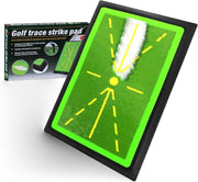 Golf Swing Practice Mat 44x30cm Anti-Slip Swing Path Trainer