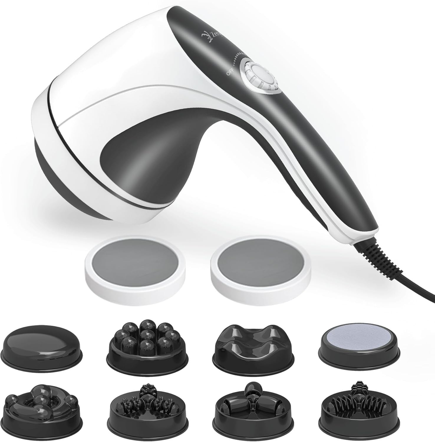 Handheld Cellulite Massager Electric Body Sculpting Fat Burner 8 Massage Heads