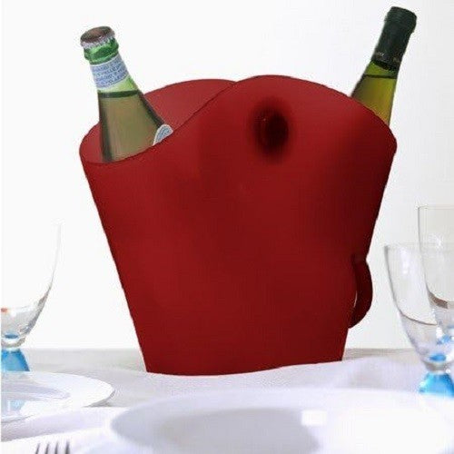 Designer Wine Cooler Ice Bucket Modern Sculpted Drinks Chiller Tabletop