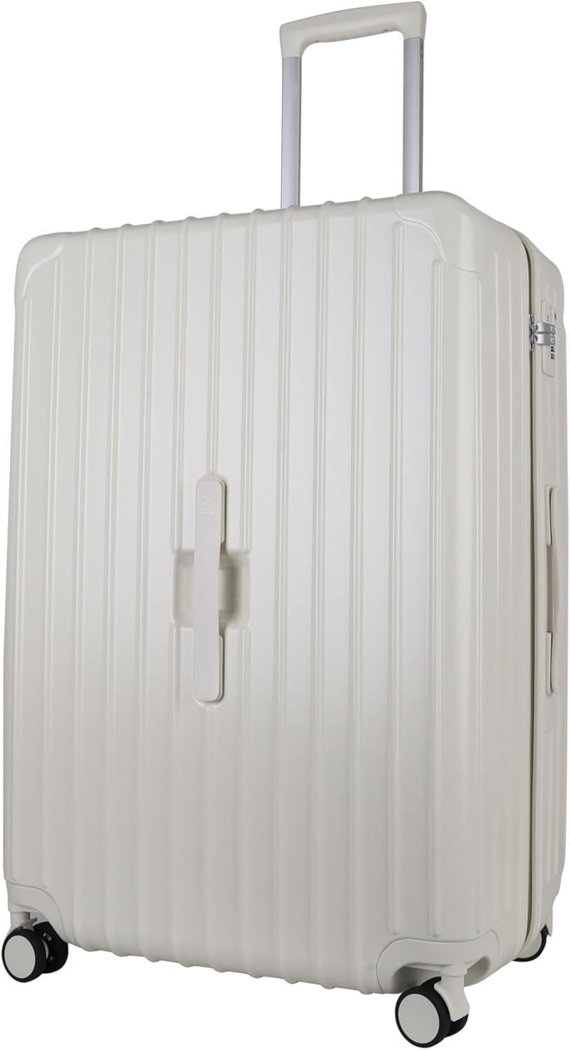 Extra Large Hard Shell Travel Suitcase TSA Lock 4 Wheel Spinner Cup Holder