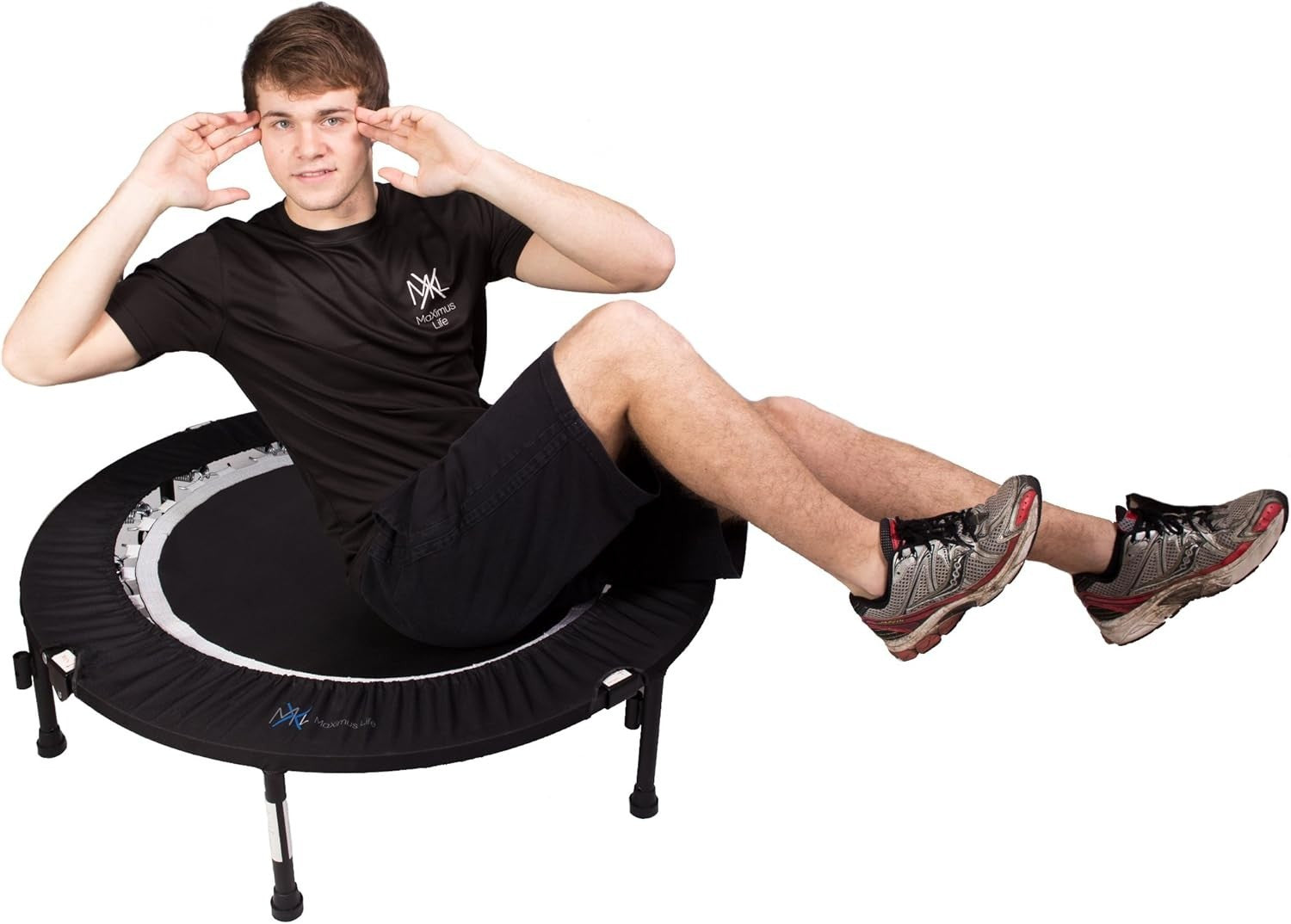40in Folding Fitness Rebounder Trampoline Handlebar Kit 140kg