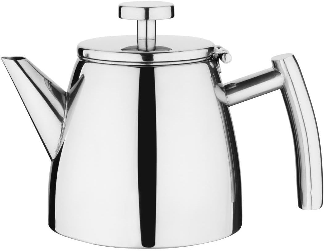 Insulated Stainless Steel Teapot 600ml Tea Pot Infuser Filter Lid