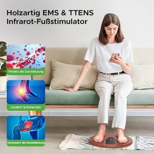 EMS TENS Infrared Foot & Leg Massager – Pain Relief & Circulation Booster