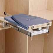 Wall Mounted Pull Out Ironing Board 180° Rotating Fold Away Grey 81cm