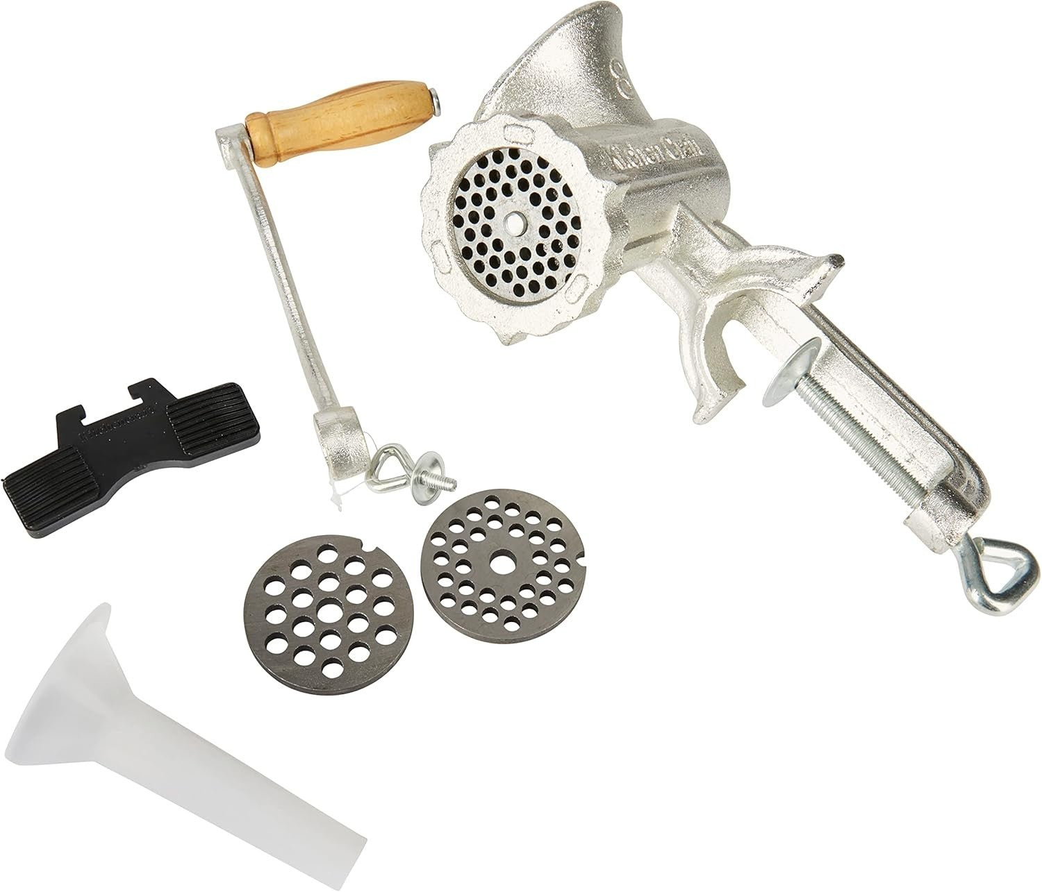 Cast Iron Meat Mincer Manual Sausage Maker Hand Crank Grinder No 5