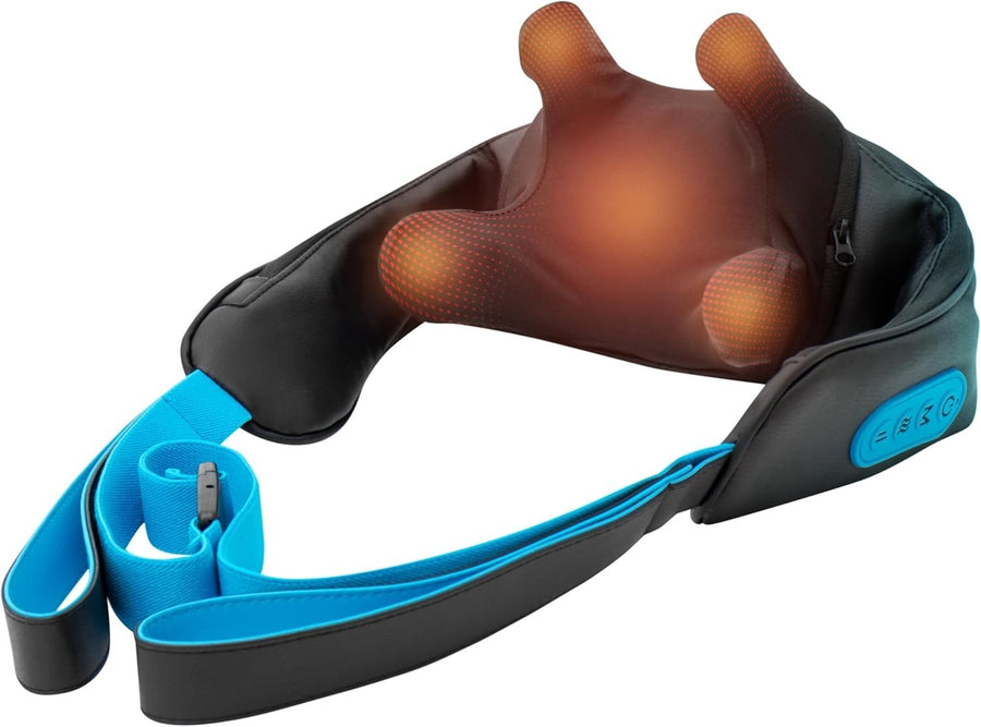 Cordless Neck Massager with Heat Deep Tissue 4 Nodes 2 Intensity Levels