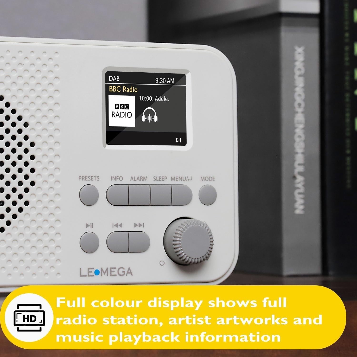 Portable DAB+ Bluetooth Radio FM USB Rechargeable Alarm Clock