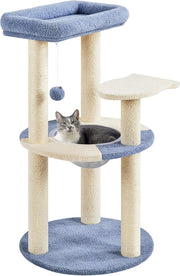 90cm Cat Tree Tower with Perches Scratching Posts Indoor Cats Condo