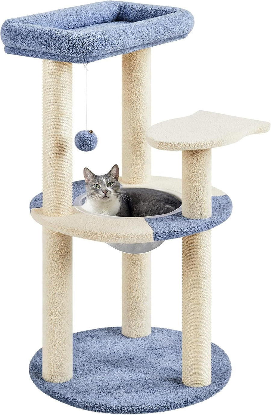 90cm Cat Tree Tower with Perches Scratching Posts Indoor Cats Condo
