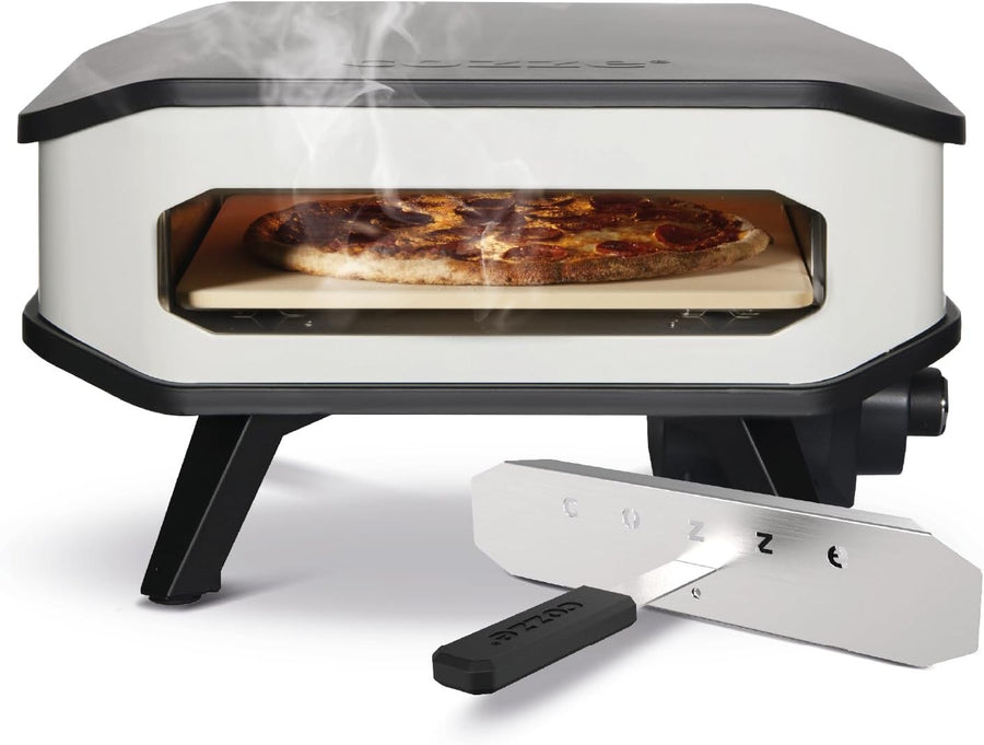 Electric Pizza Oven 13" with Stone & Cover | 2200W Indoor Outdoor Pizza Maker