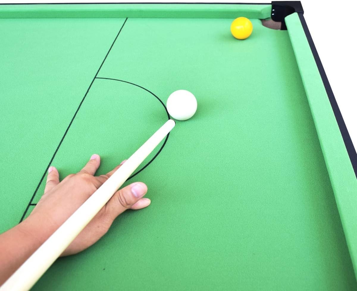 6FT Foldaway Billiards Table Snooker Pool Set Home Game w Cues