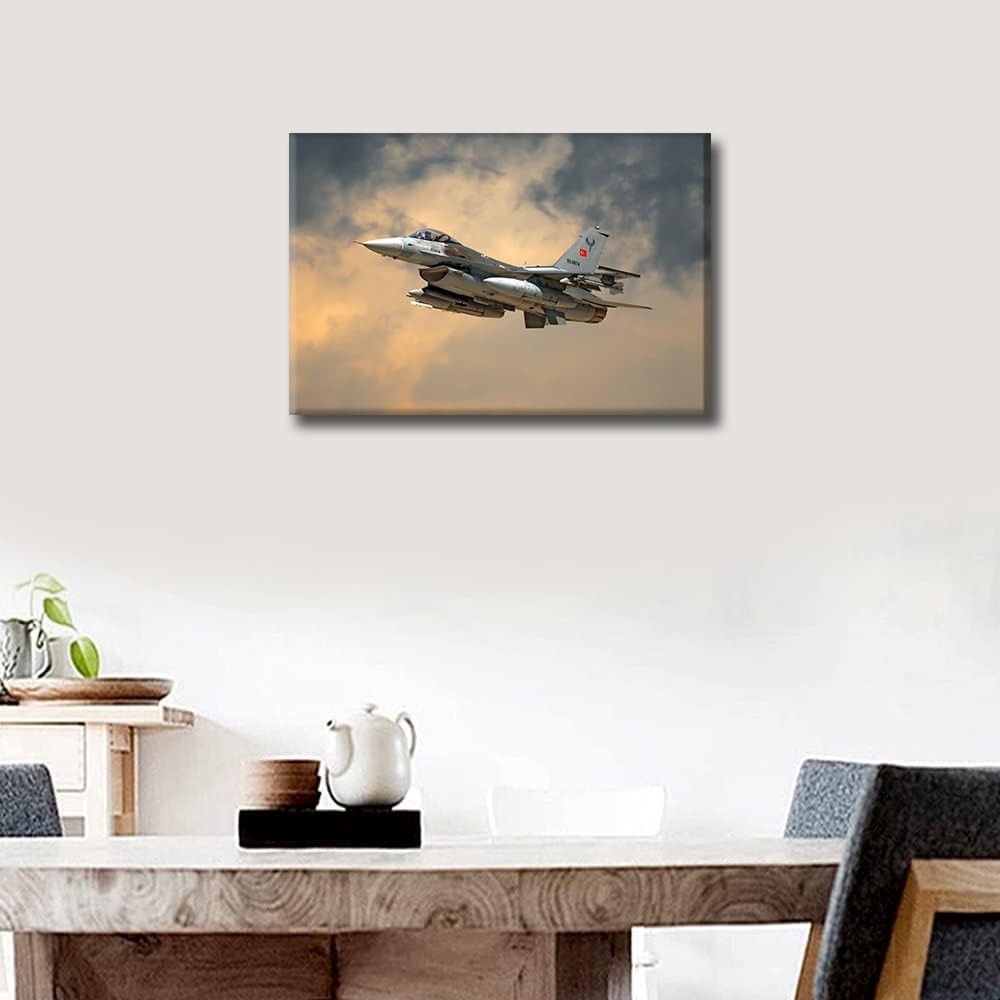 Multi‑Panel U.S. Air Force Canvas Wall Art 36×24 in Aircraft Decor