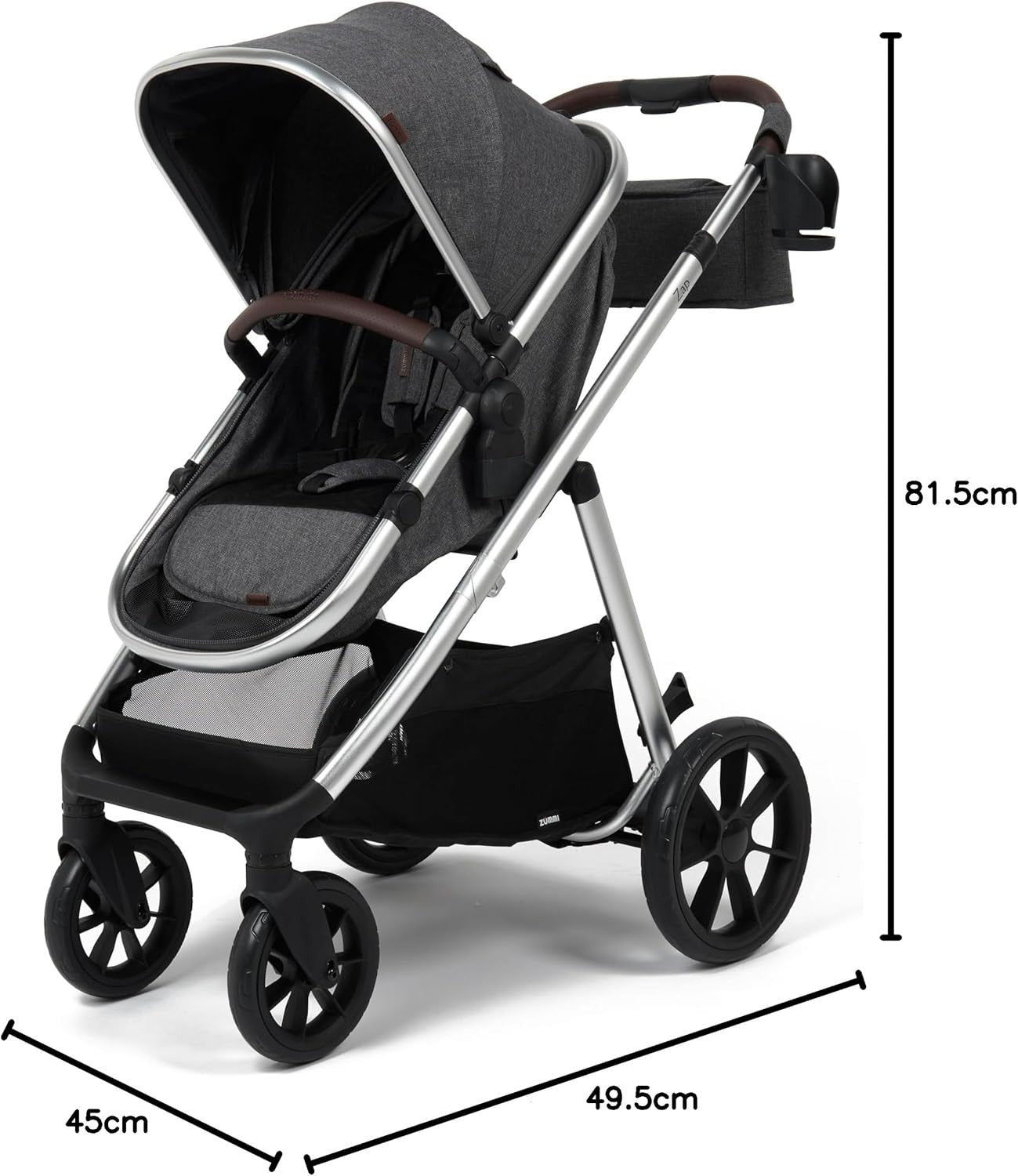 Baby Travel System 22kg with i-Size Car Seat, Ride-On Board