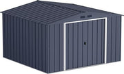 Extra Large Metal Garden Storage Shed 10x10ft Waterproof Outdoor Tool Shed