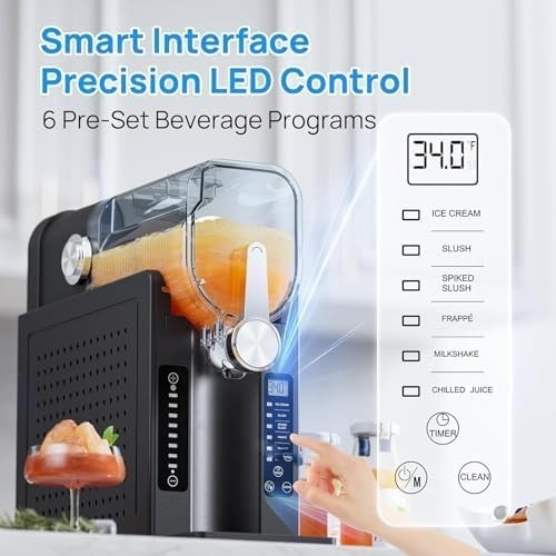 Home Slushie Machine Frozen Drink Maker Soft Serve Ice Cream Presets