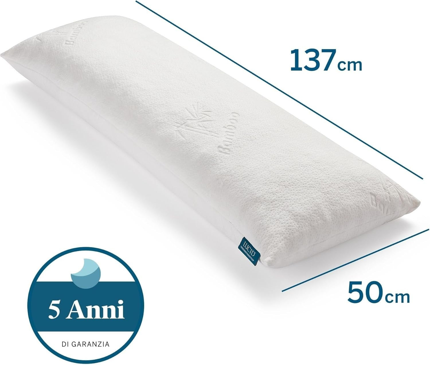 Memory Foam Body Pillow Shredded Cooling Sleep Pregnancy Support 20x54”