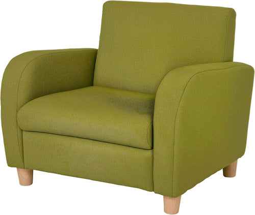 Kids Armchair Chair Toddler High Back Seat Anti-Slip Legs Soft Foam