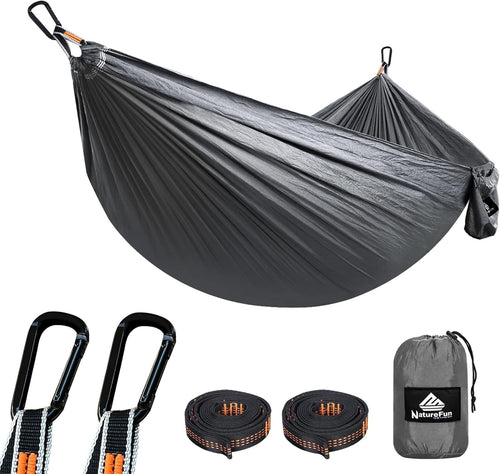 Ultra-Light Portable Camping Hammock 300kg Load Breathable Parachute Nylon