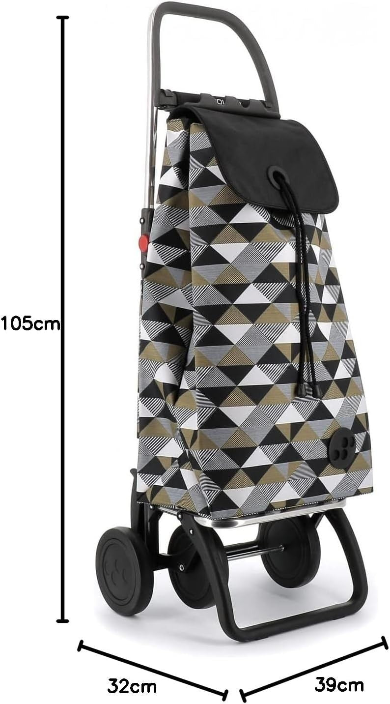 4 Wheel Foldable Shopping Trolley Lightweight Aluminium Push Pull Cart