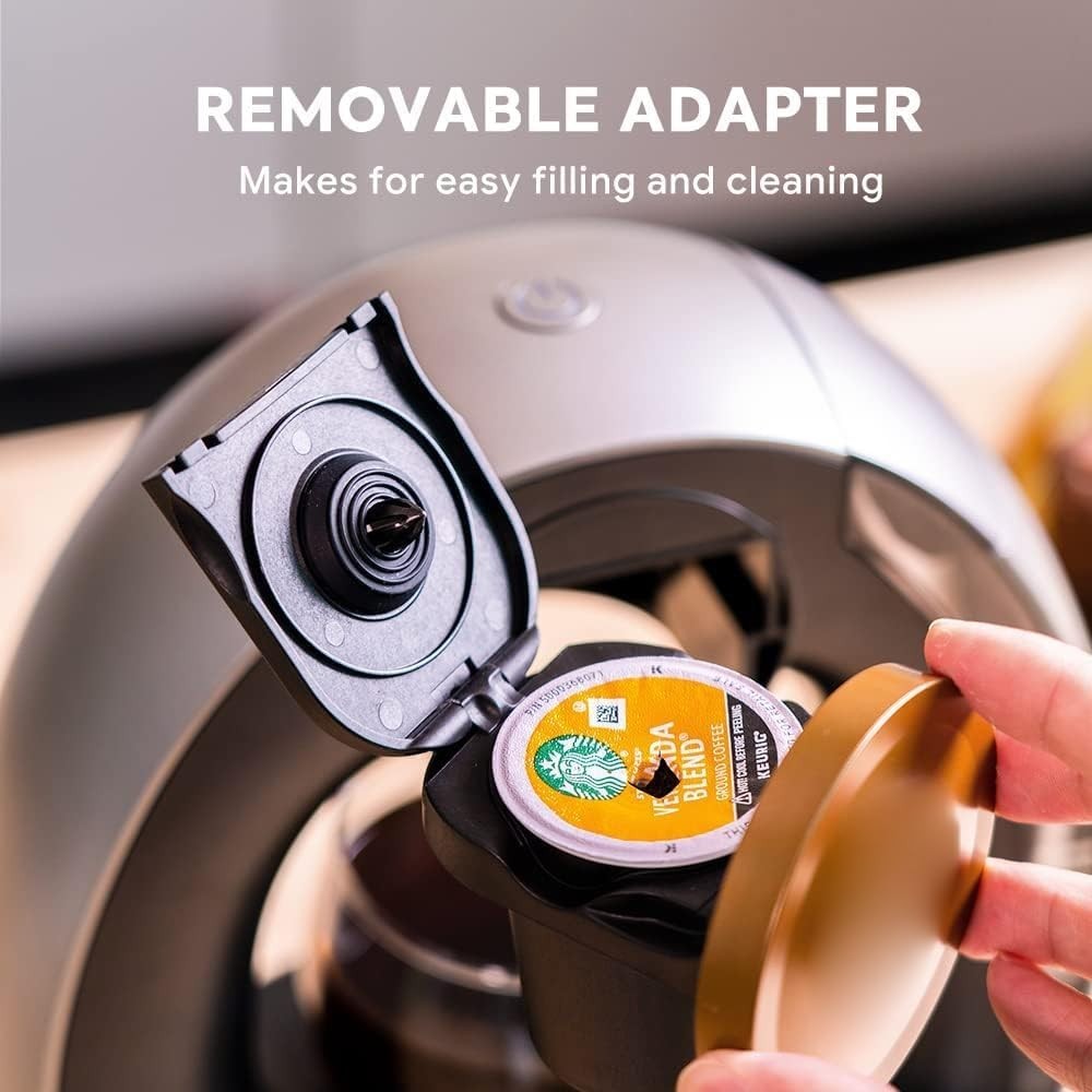 Single Serve Coffee Maker 2-in-1 Mini Brewer for Pods & Ground Coffee, 240ml