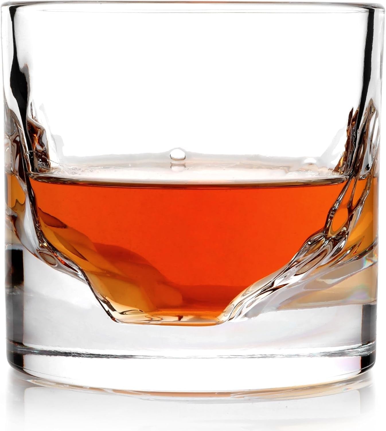 Canyon Whiskey Glasses Set of 4 – Heavy 300ml Freeze-Chill Crystal Tumblers