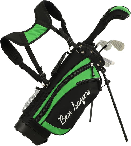 Kids Right Hand Golf Starter Set 4pc Oversize Driver Irons Putter Stand Bag