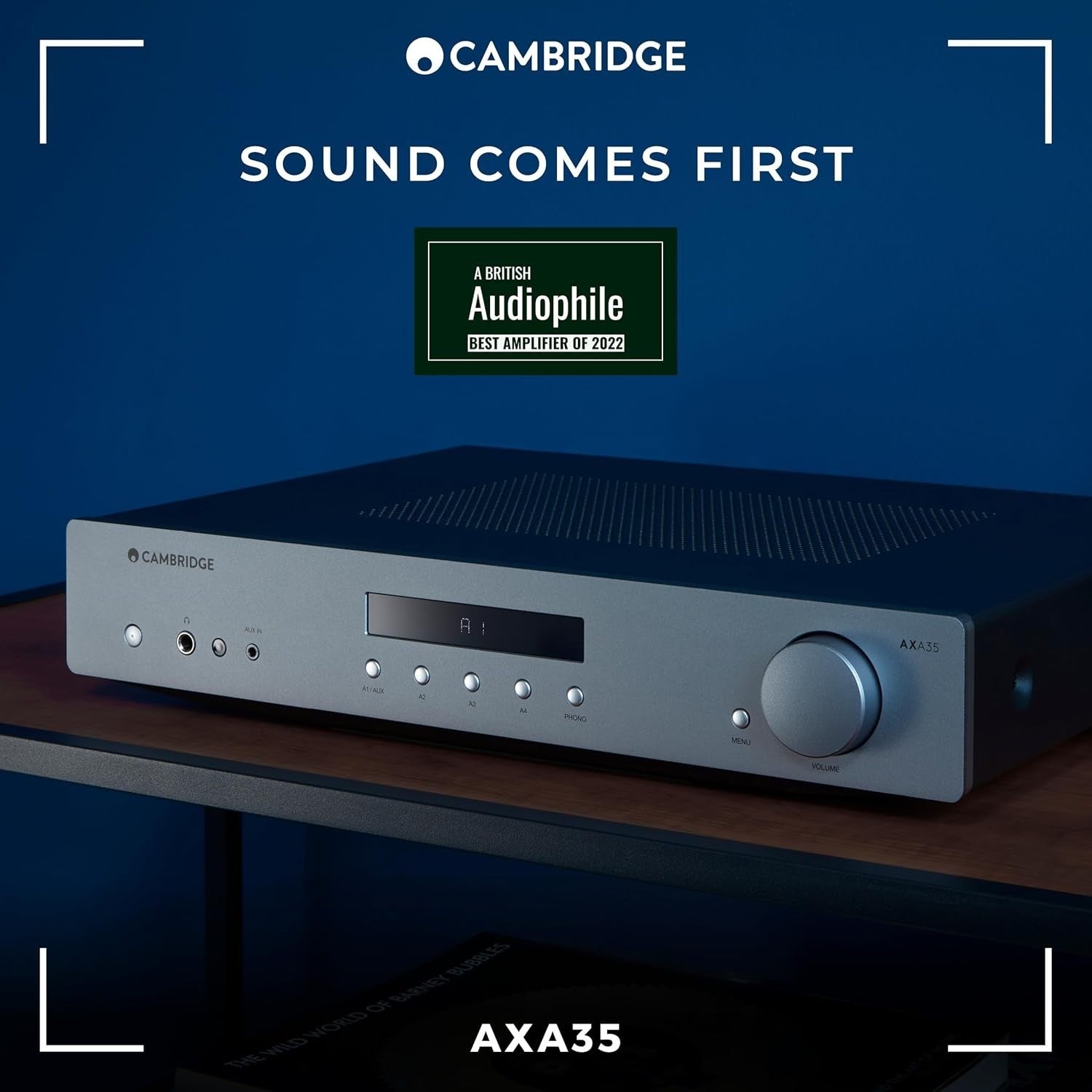 35W Stereo Amplifier with Phono Stage Aux Headphone