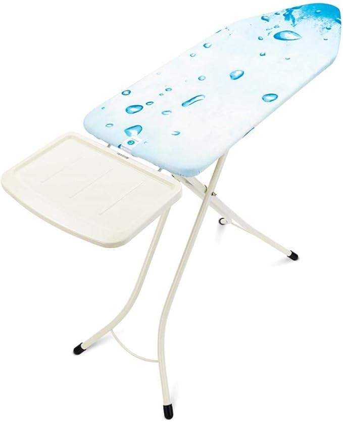 XL Ironing Board 124x45cm Steam Unit Holder Adjustable Height Non Slip