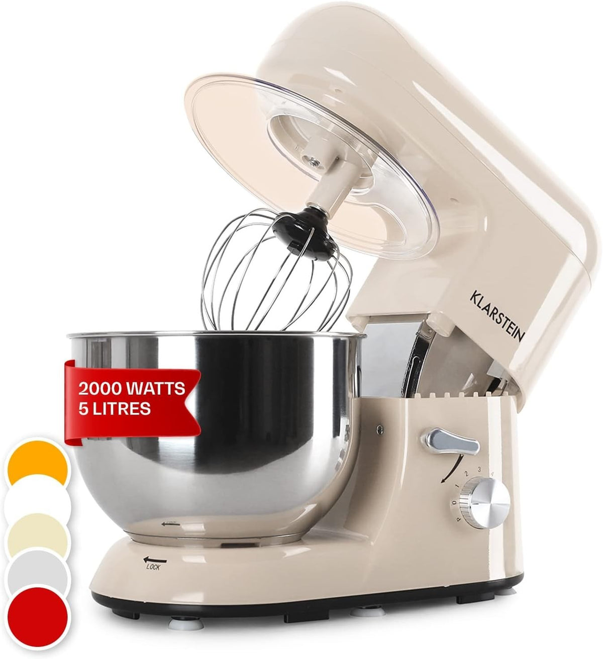 5L Stand Mixer 1800W Cake & Bread Maker 6 Speeds Planetary Rotation Cream