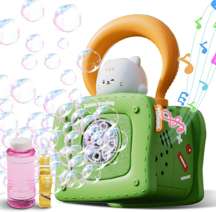 Bubble Machine Kids Lights Music Portable Automatic Blower