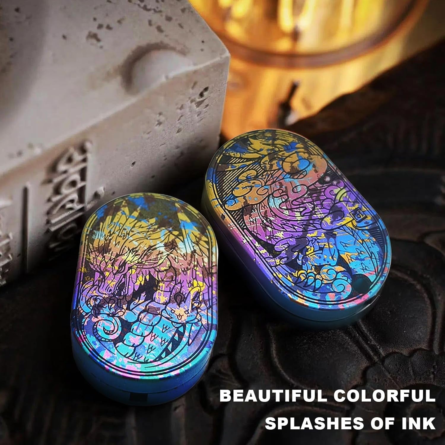 Titanium Dragon Fidget Slider Ratchet Clicker Stress Relief EDC