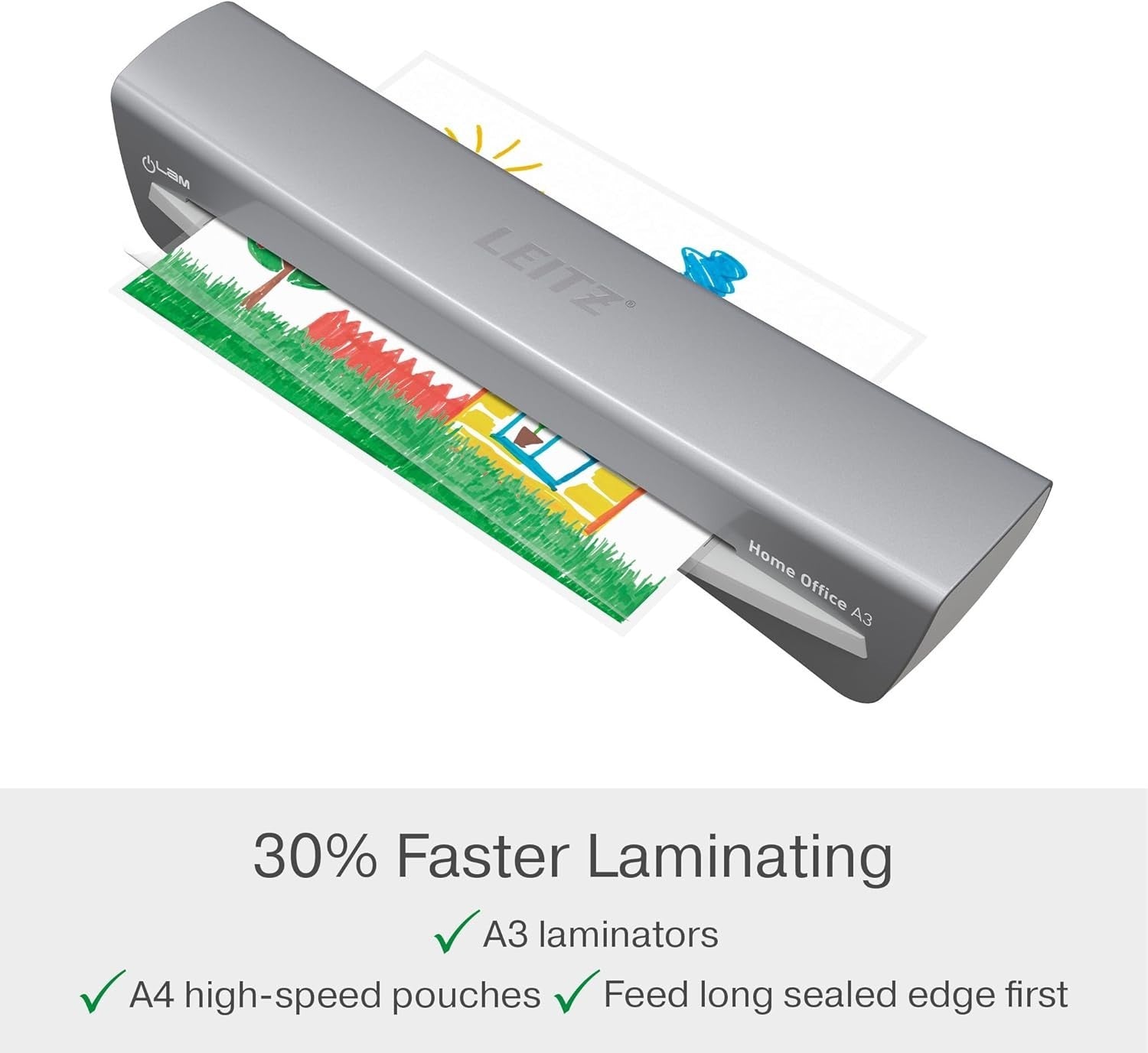 A3 Laminator Machine Home Office 75–125 Mic Fast Warm Up Starter Kit