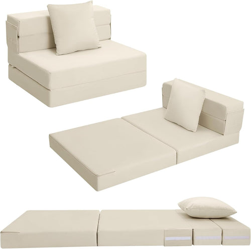 Single Fold Out Sofa Bed Chair Futon Mattress Guest Floor Z Bed 13cm Thick