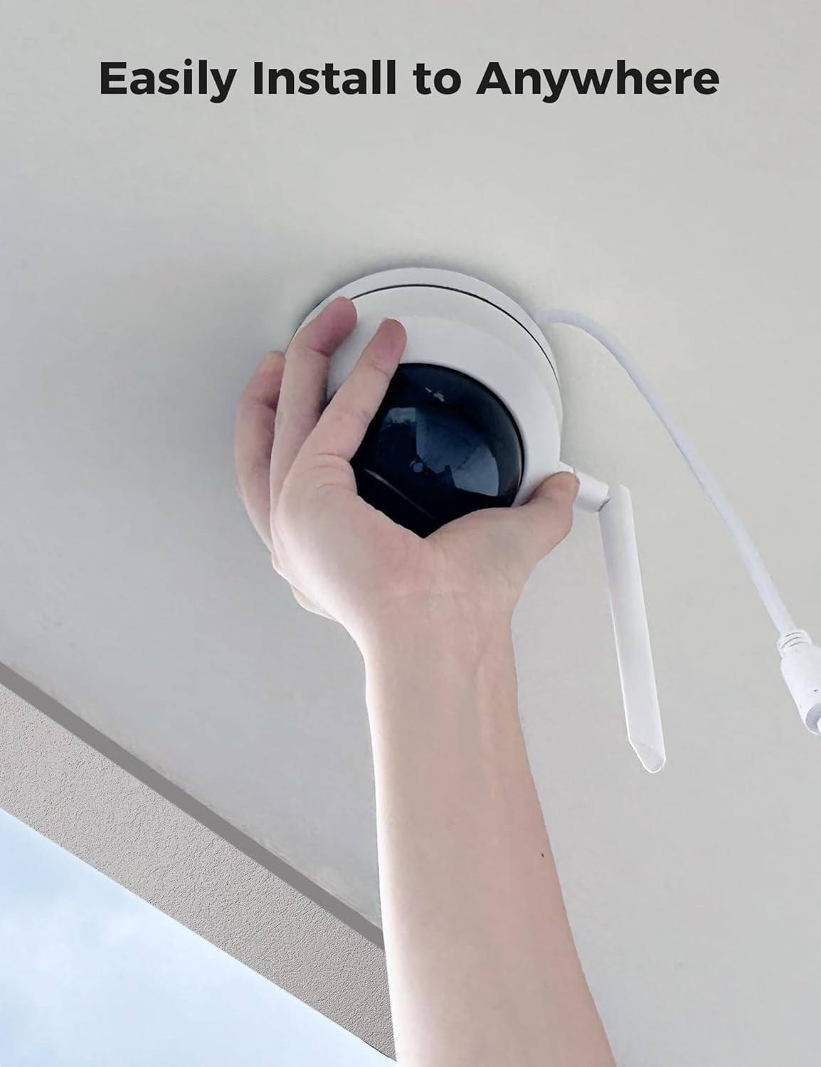 5MP WiFi Security Camera Outdoor 360° PTZ Auto Tracking Night Vision