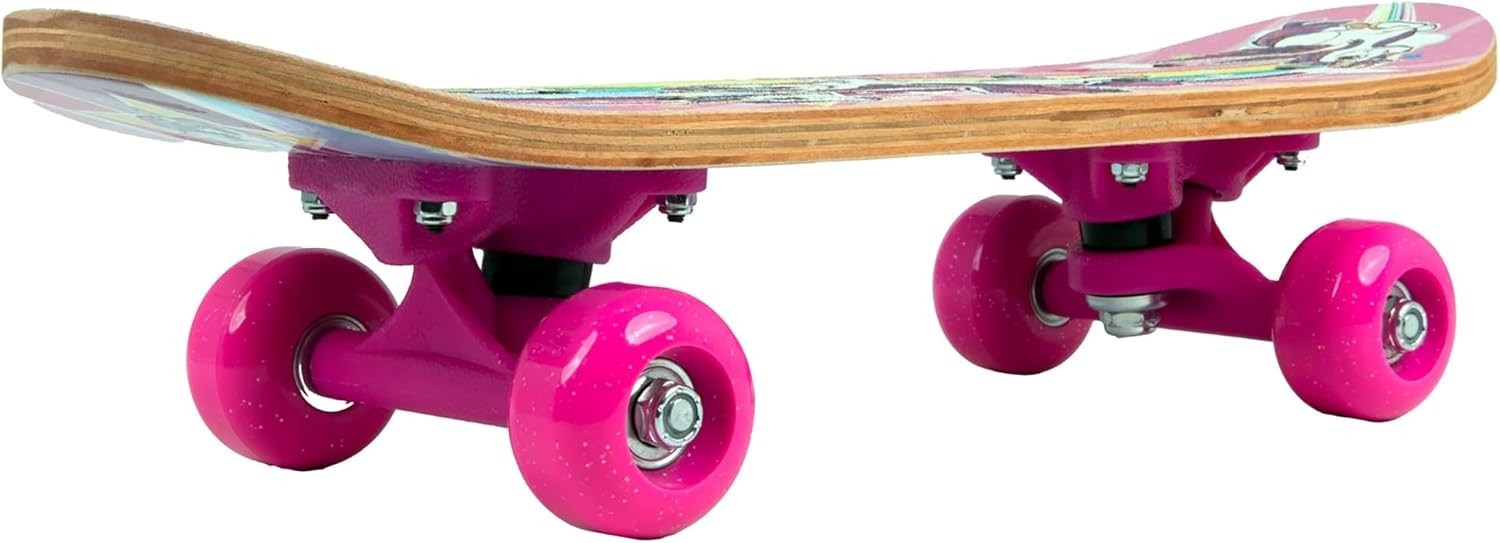 Unicorn Skateboard 43cm Youth Pink Deck Fun Fantasy Ride