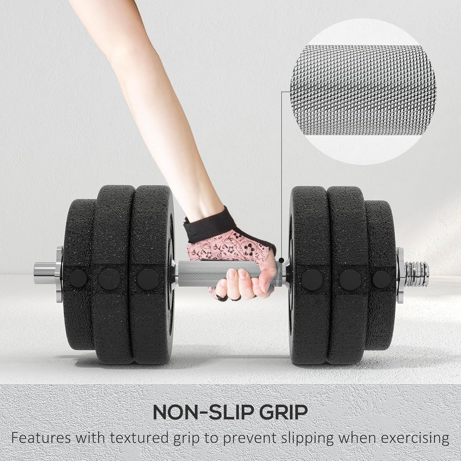 Adjustable Dumbbell Set 20kg 25kg 30kg Home Gym Hand Weights