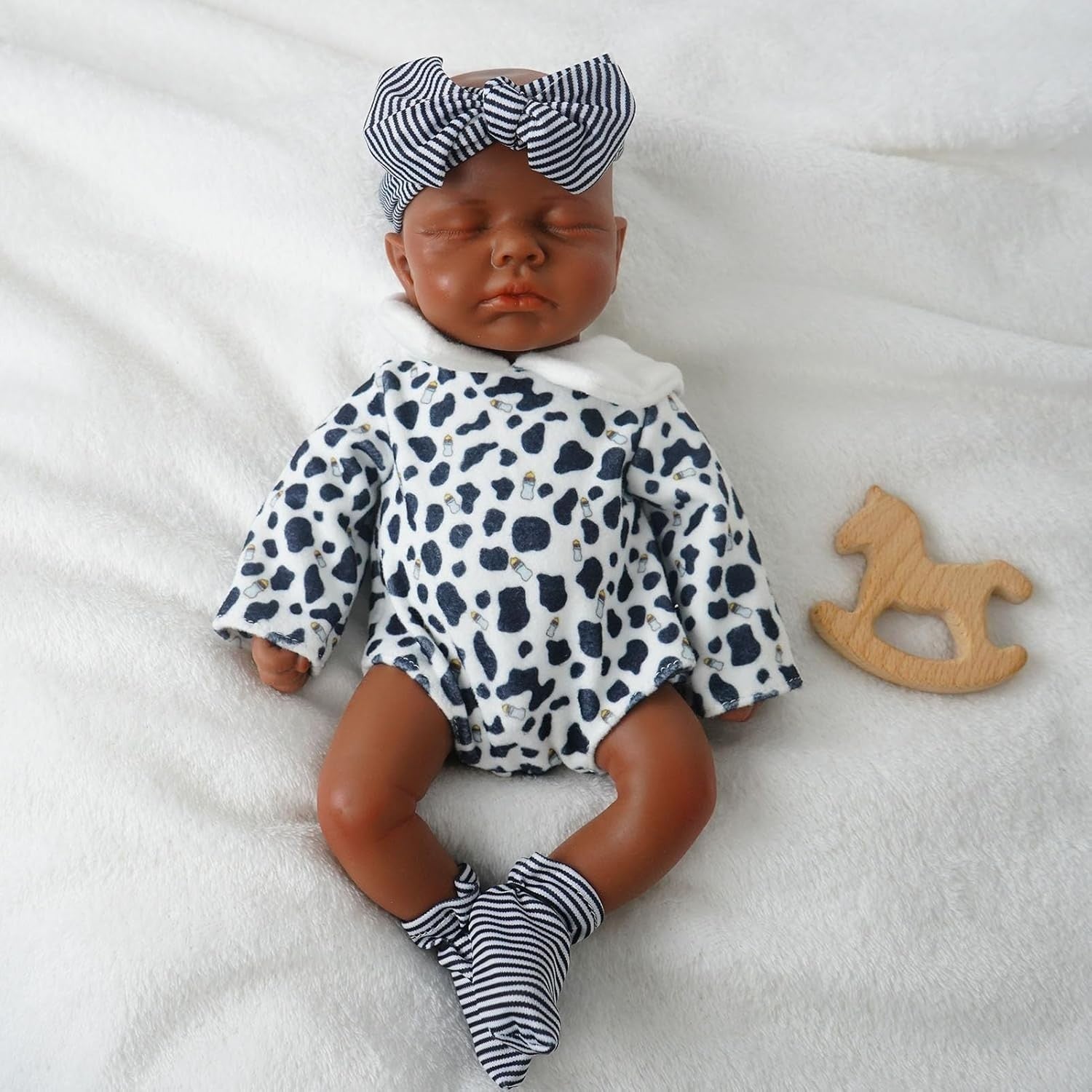 12” Silicone Sleeping Newborn Baby Doll Boy Full Body Ultra Realistic