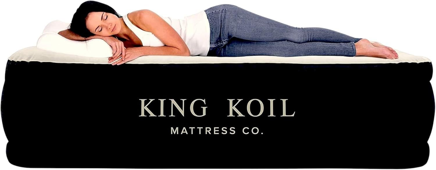 Queen Size Luxury Air Mattress with Built-In Pump – Inflatable Bed