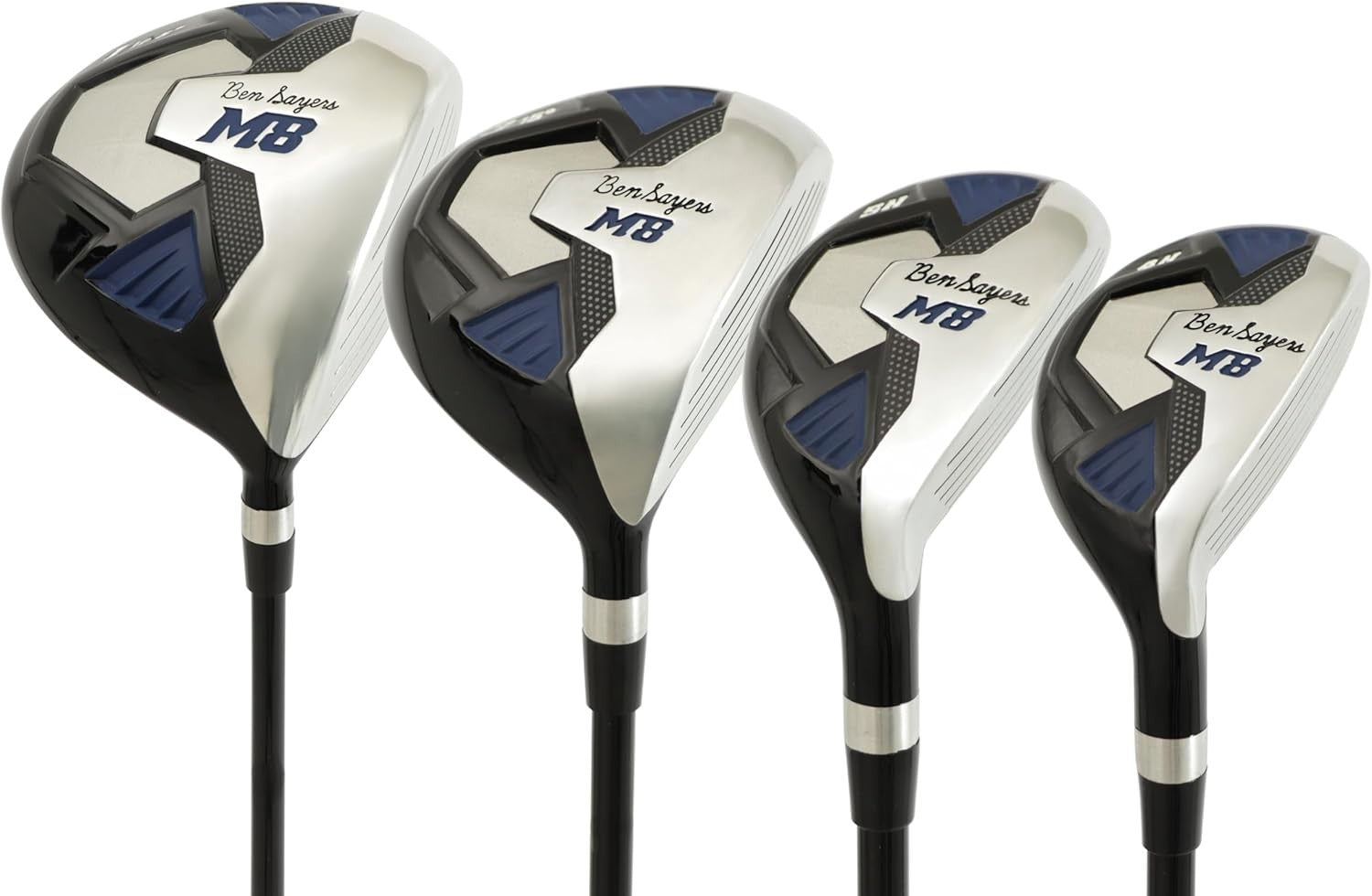 Mens Complete Golf Club Set Regular Flex Stand Bag Driver Irons Hybrids