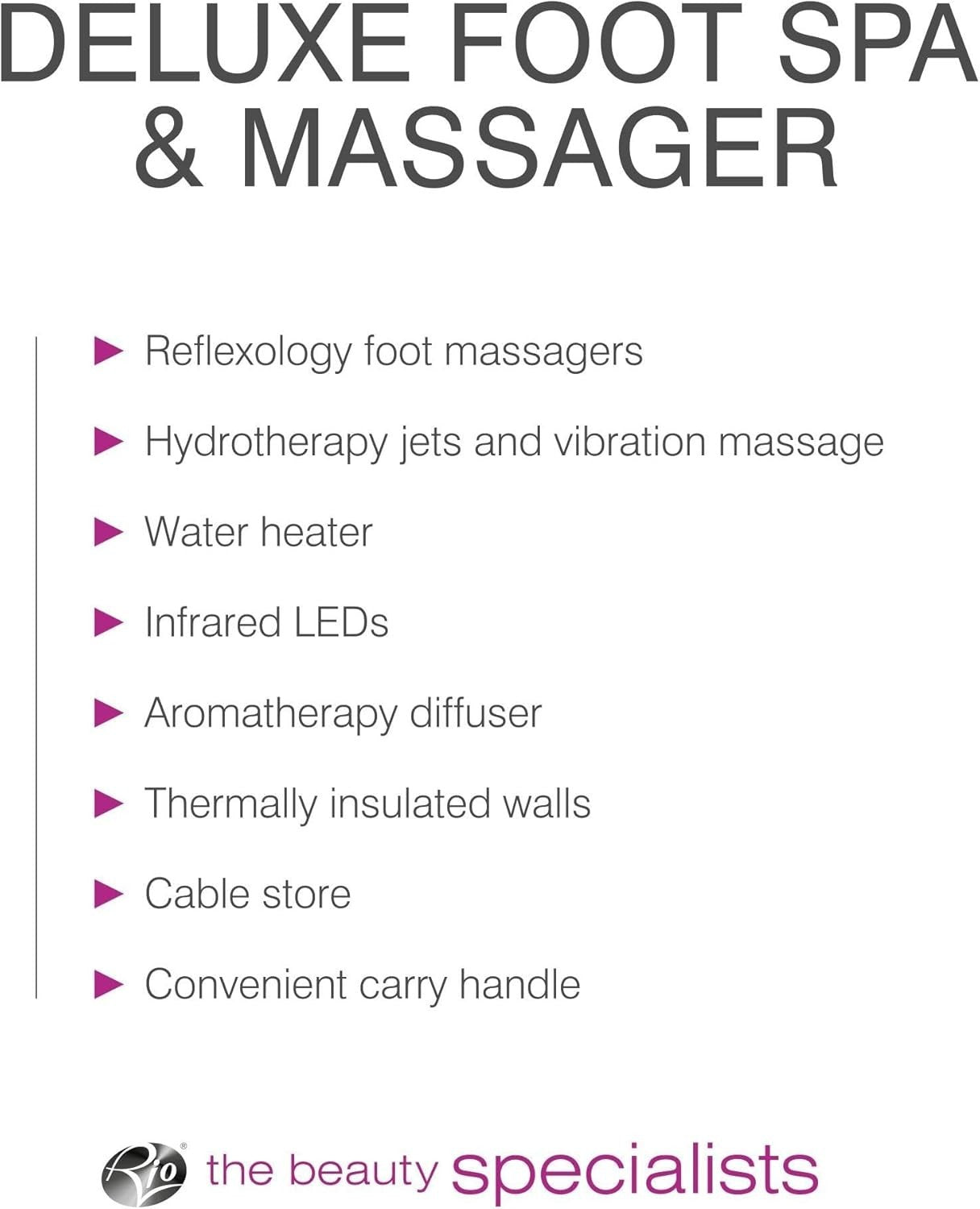 HydroJet Foot Spa Massager with Heat, Bubbles, Vibration & Aromatherapy
