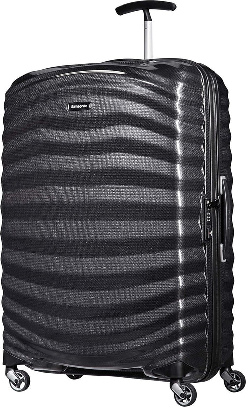 Large Lightweight Hard Shell Spinner Suitcase Shock Resistant 75cm 99L Black