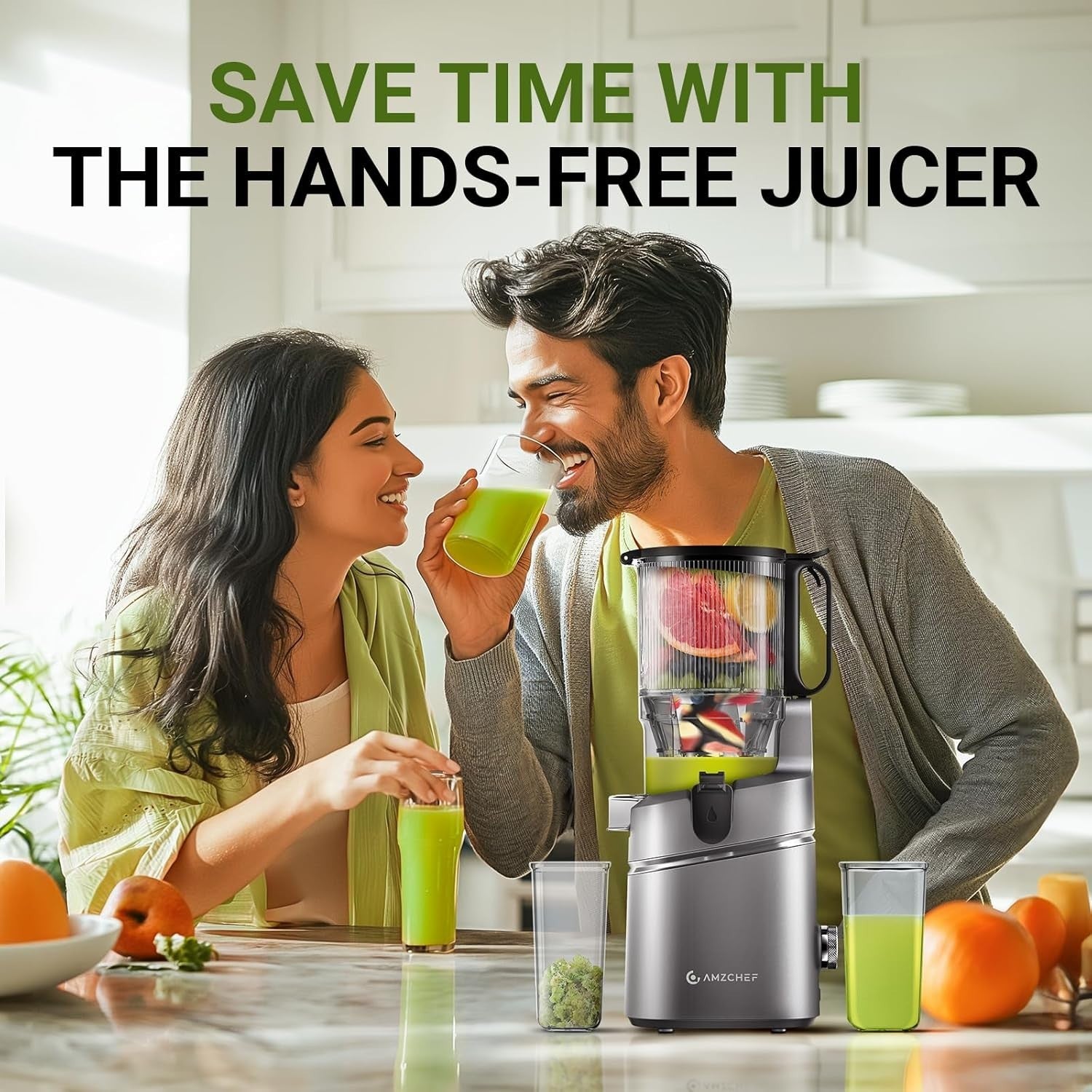 Cold Press Juicer 250W Self Feeding 145mm Opening Large 2L Capacity