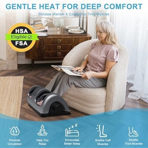 Shiatsu Foot Massager with Heat for Plantar Fasciitis Pain Relief Home Office