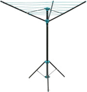16m 3-Arm Rotary Clothes Airer, Durable Steel, Folding Drying Rack for Indoor &