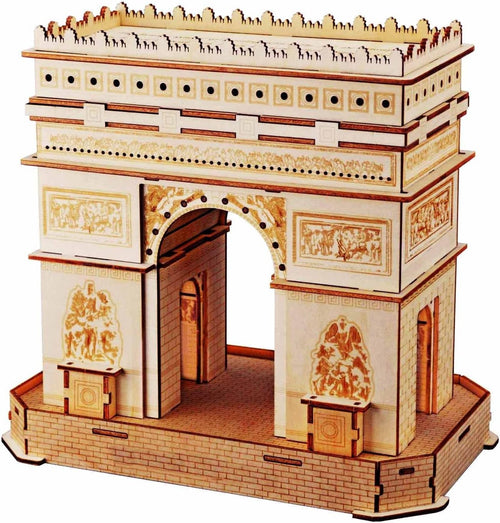 3D Wooden Puzzle Arc De Triomphe Model Kit DIY Educational Gift