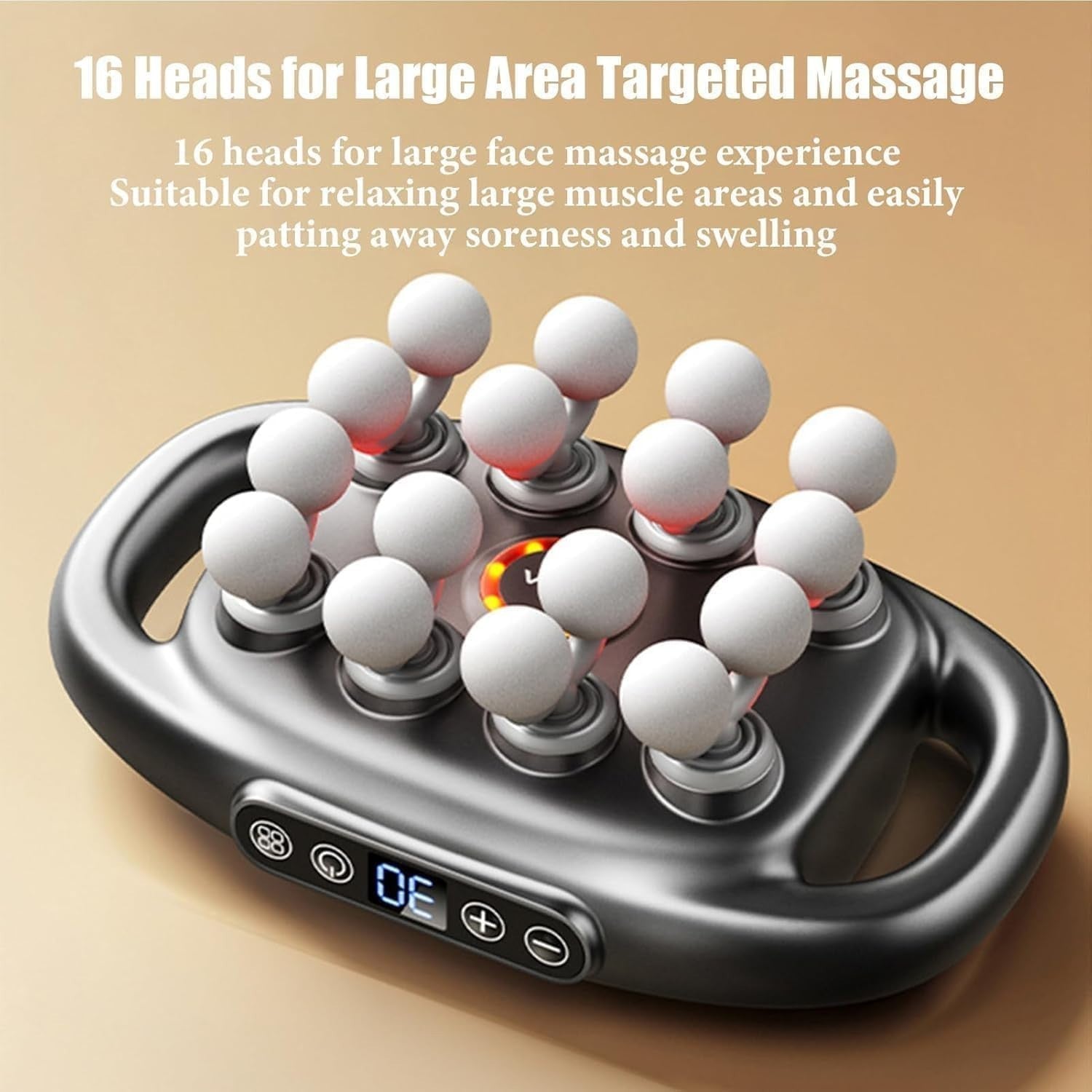 8 Head Deep Tissue Massage Gun 30 Levels Quiet Muscle Relief Full Body